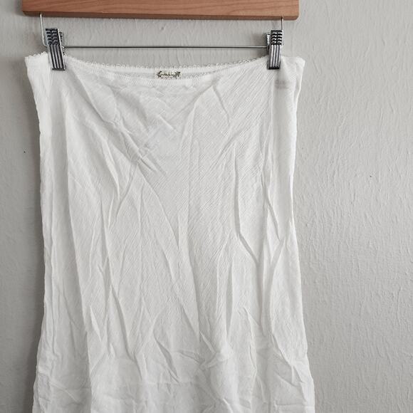 NEW Free People Intimately Sweet On You Bias Half Slip Maxi Skirt Clean Ivory - Picture 9 of 15